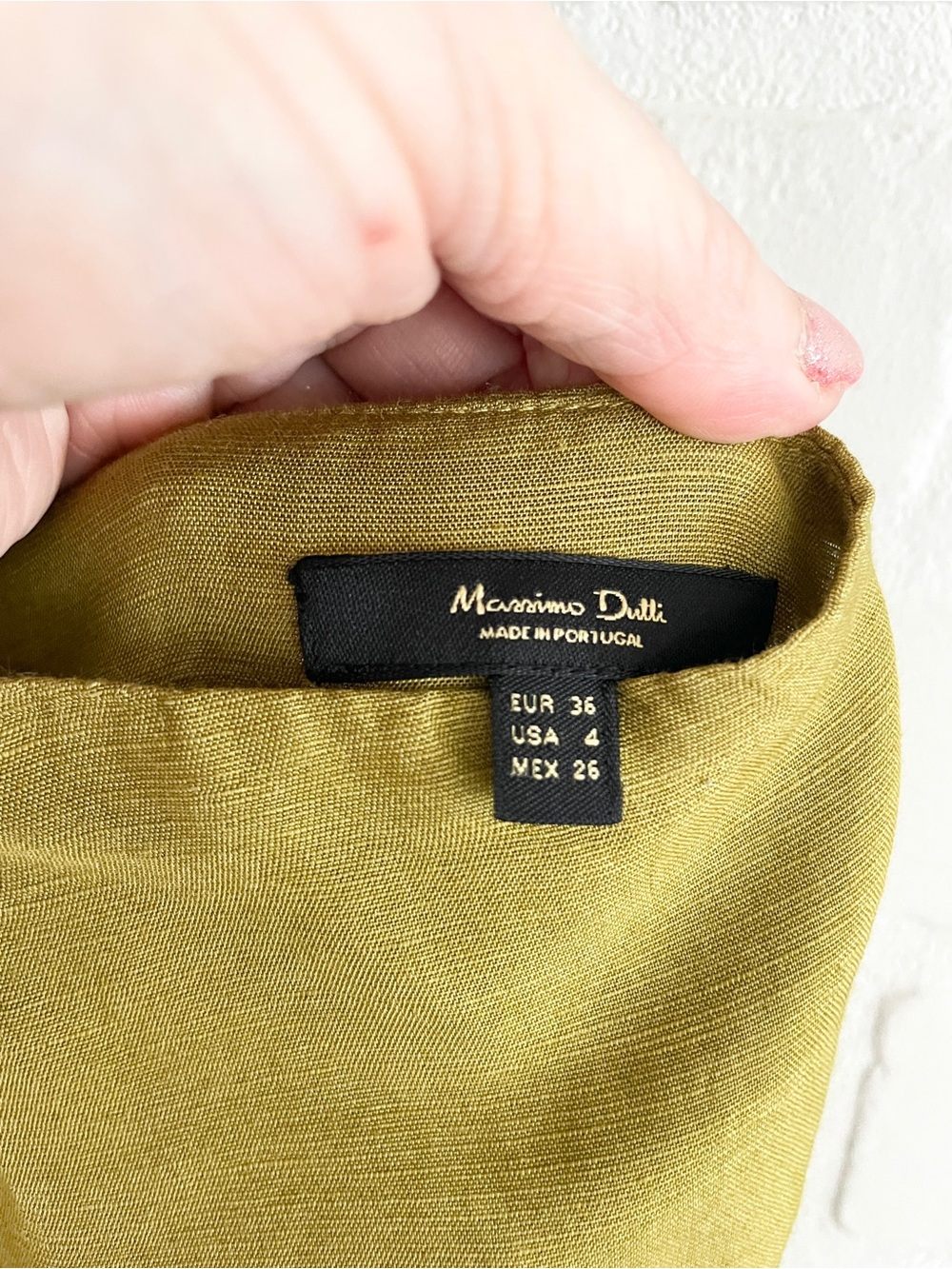 Massimo Dutti Olive Green Ombre Halter Maxi Dress - Picture 4 of 16